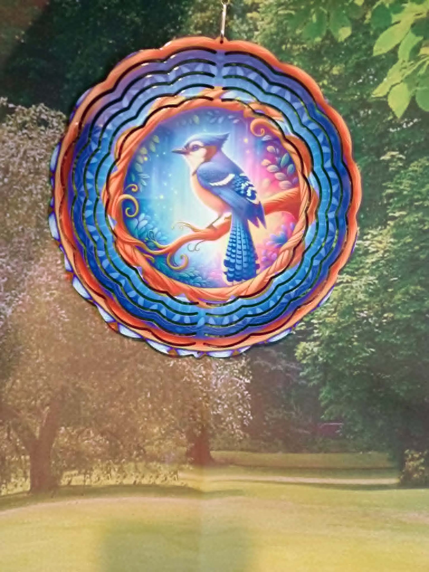 Round wind spinner~Bird