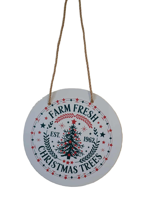 Christmas door hanger~ Farm Fresh