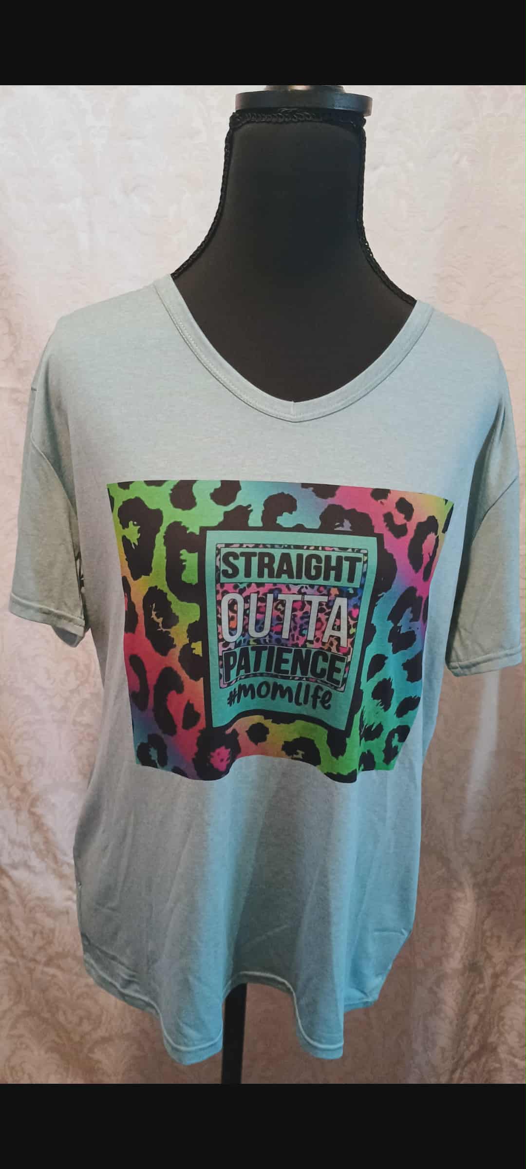 Women's t-shirt XL~Straight outta patience