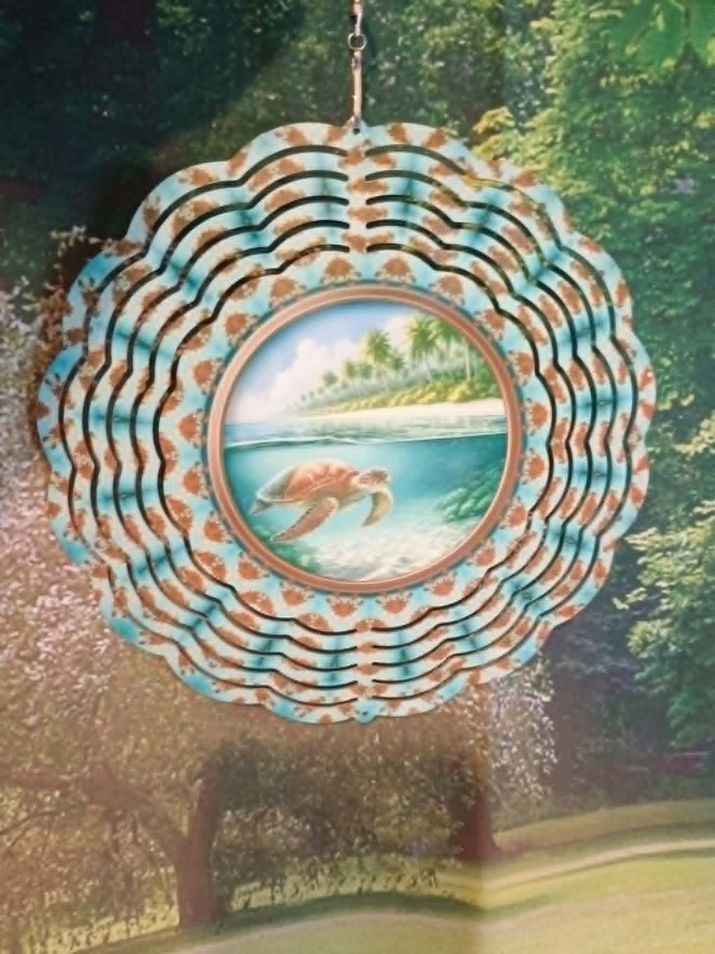 Round wind spinner~Sea turtle
