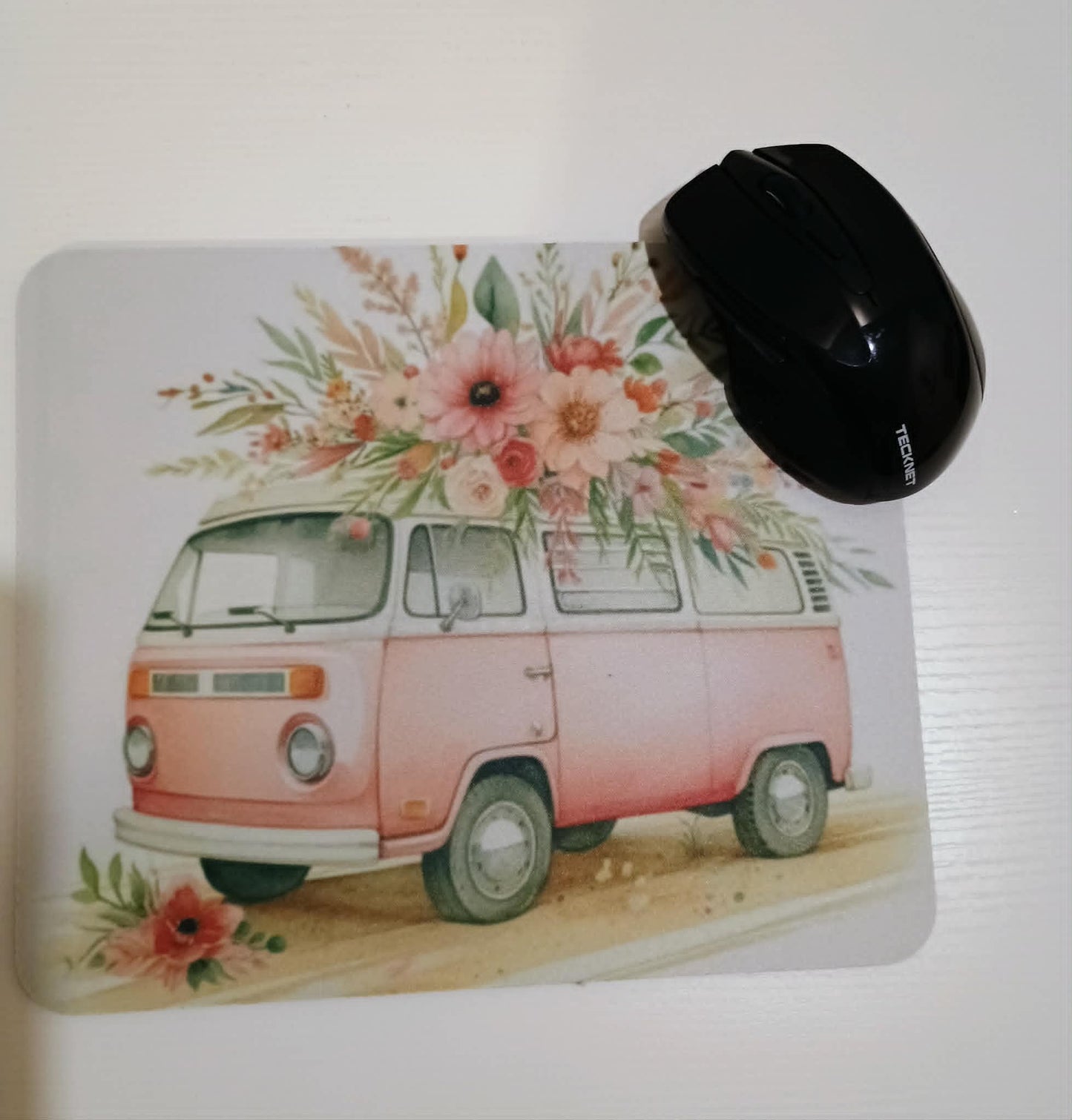 Mouse pad~pink van