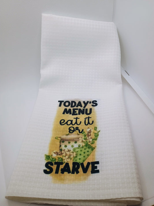 Kitchen Towel- Todays Menu