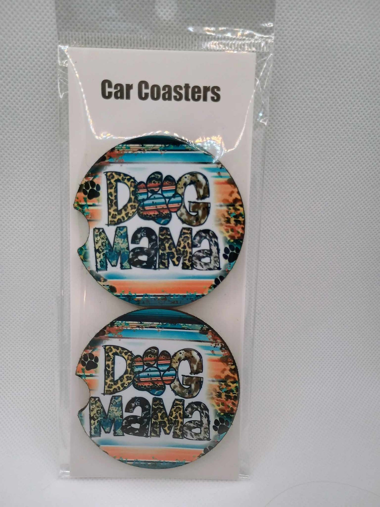 Car coasters~dog mama