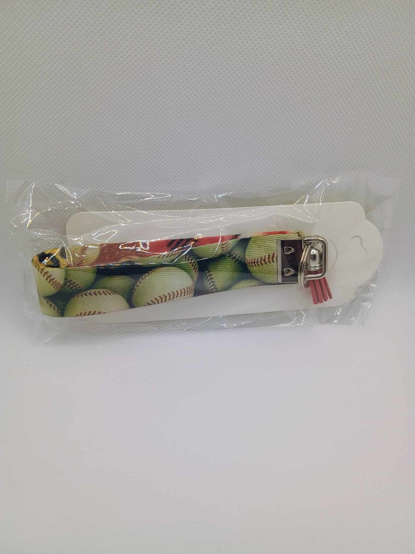 Wristlet keychain~baseball