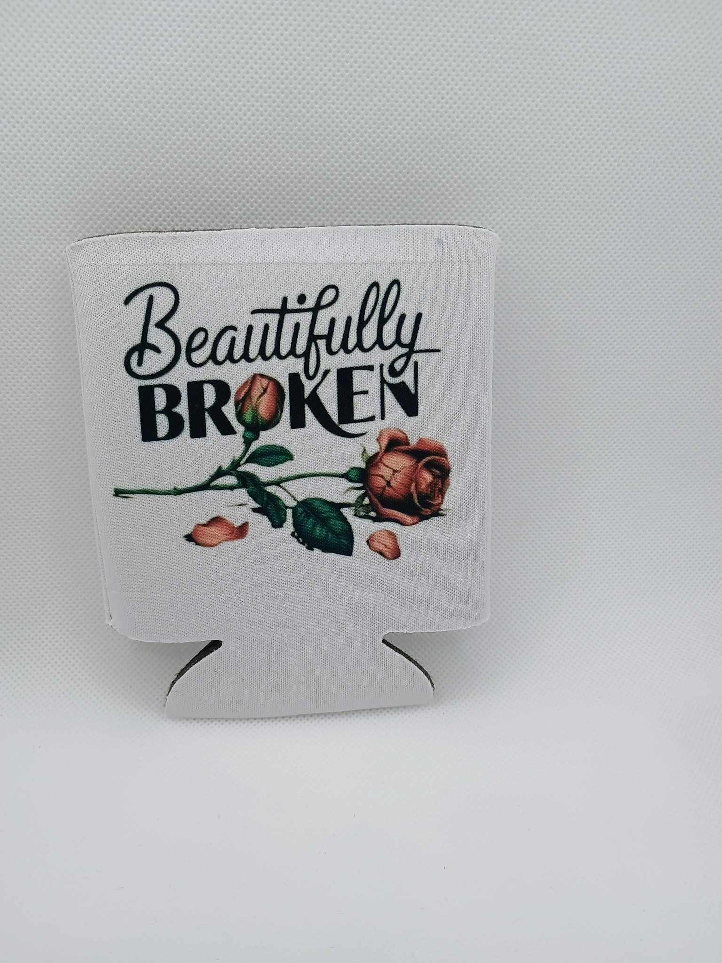 Can koozie~beautifully broken