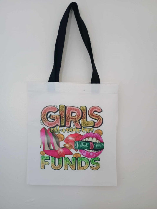 Small tote bag~girls want funds