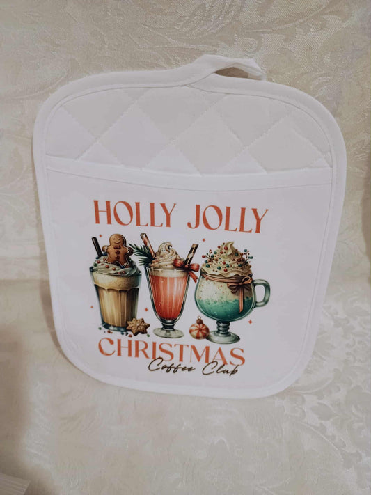 Christmas pot holder~Holly jolly