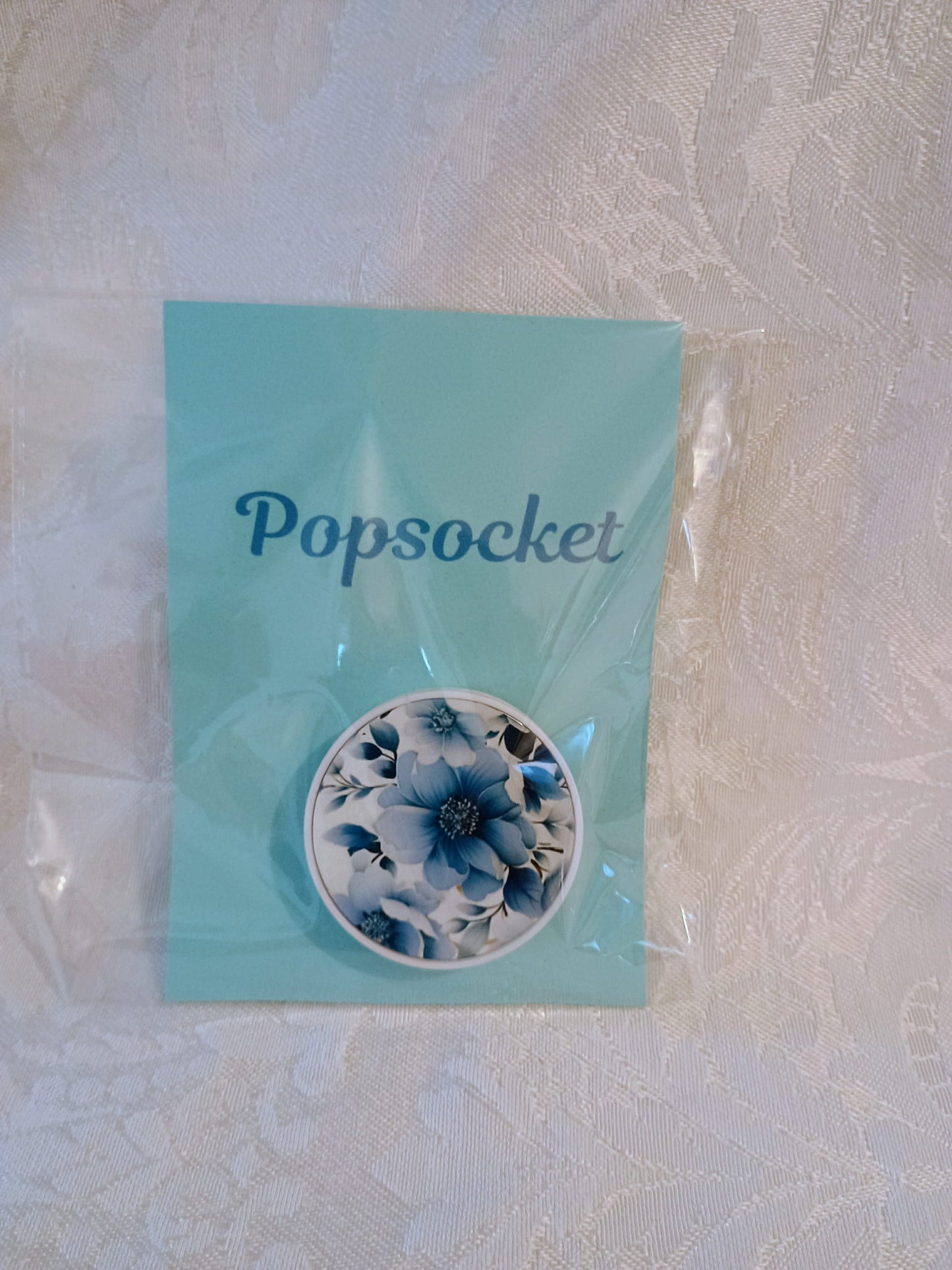 Pop Socket~Blue floral