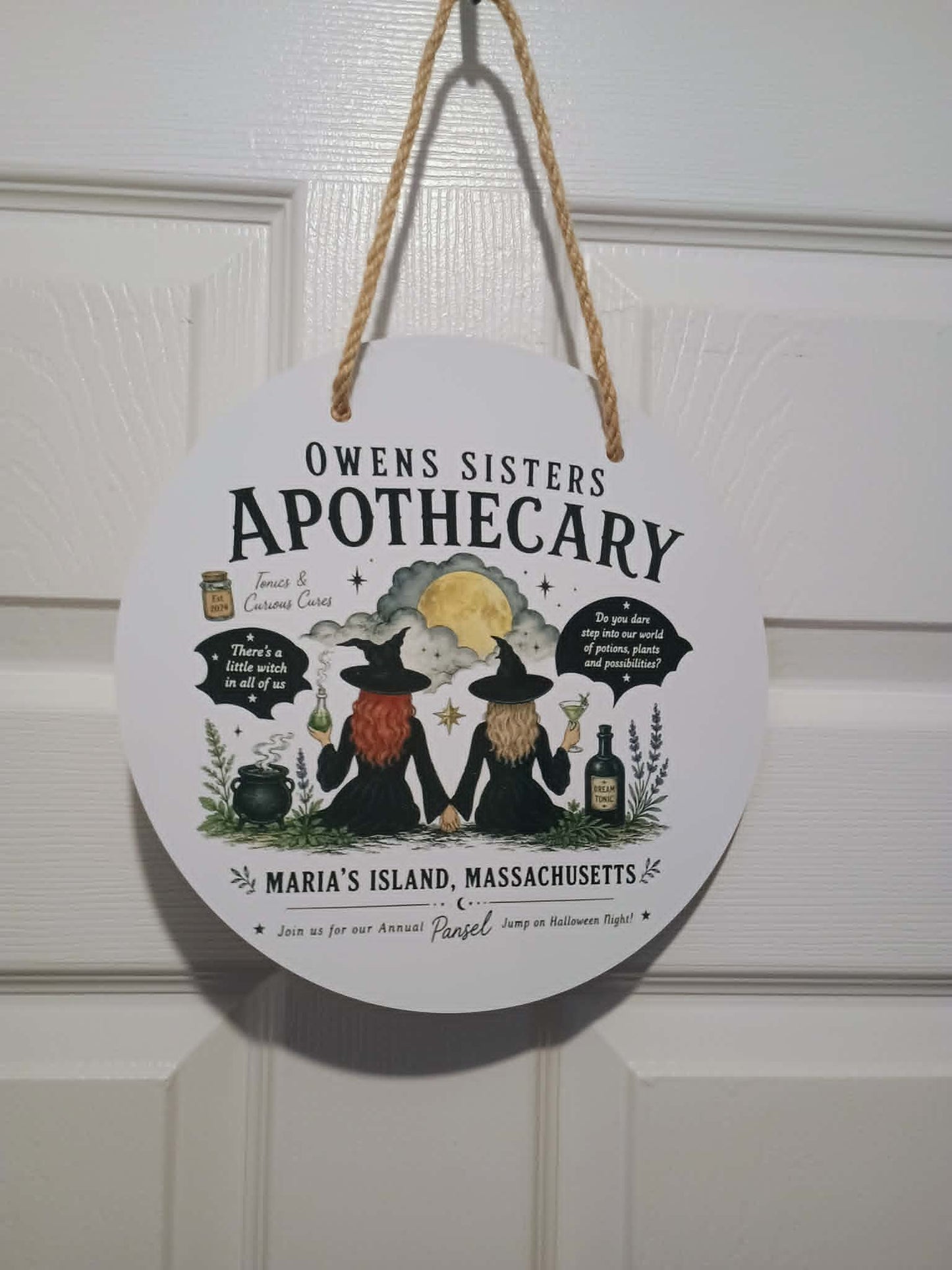 Door sign~Owens Sisters APOTHECARY