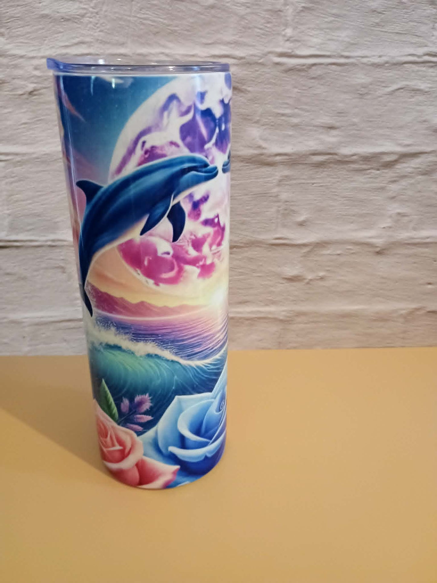 20 oz tumbler-dolphin