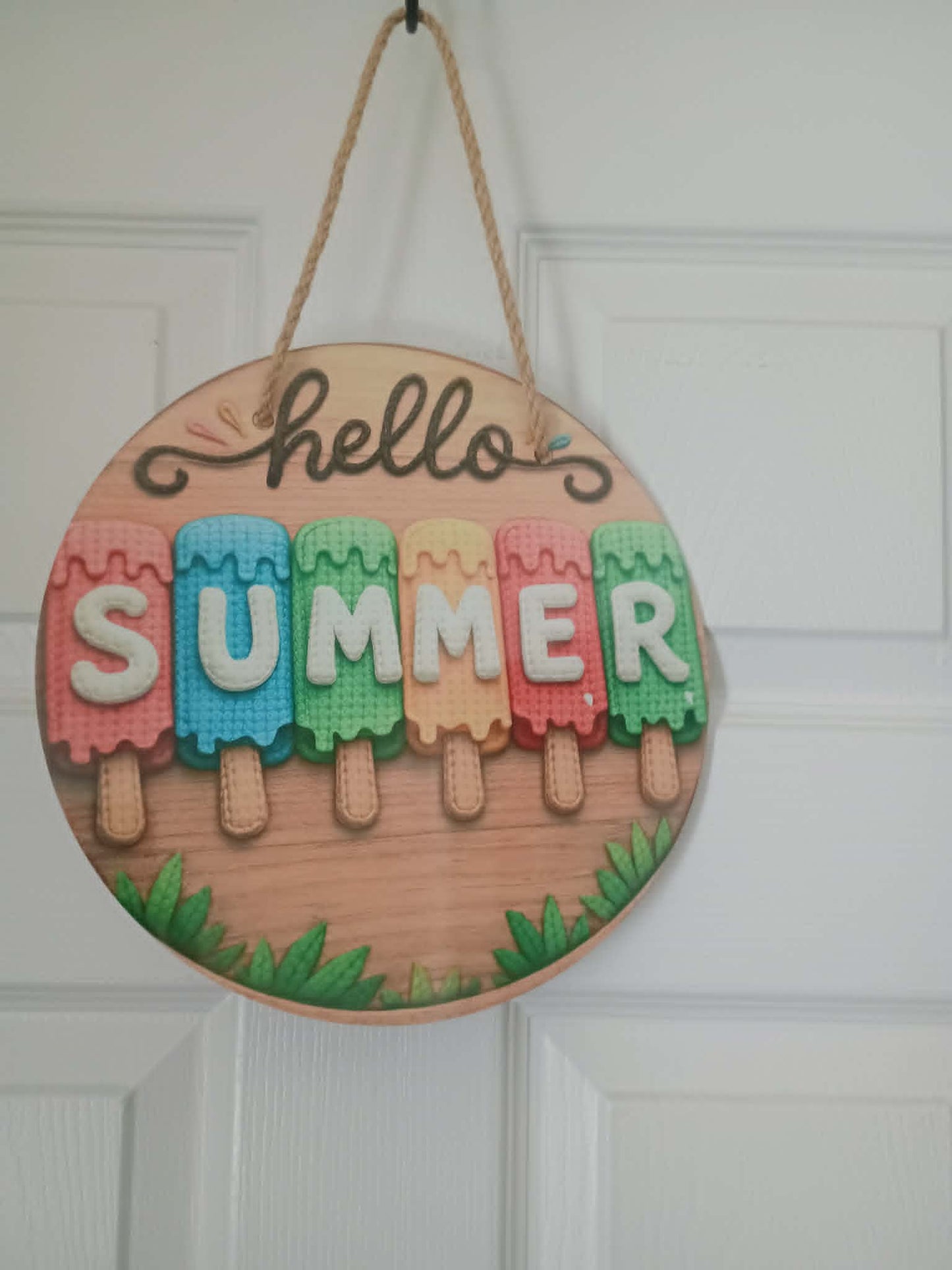 Door sign~Hello summer