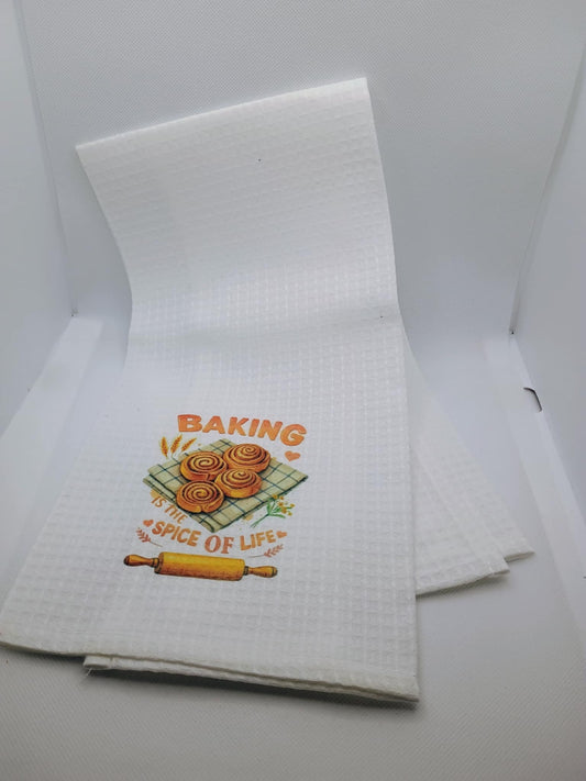 Kitchen towel~Baking is the spice of life