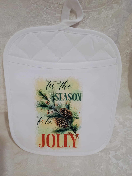 Christmas pot holder~Tis the season
