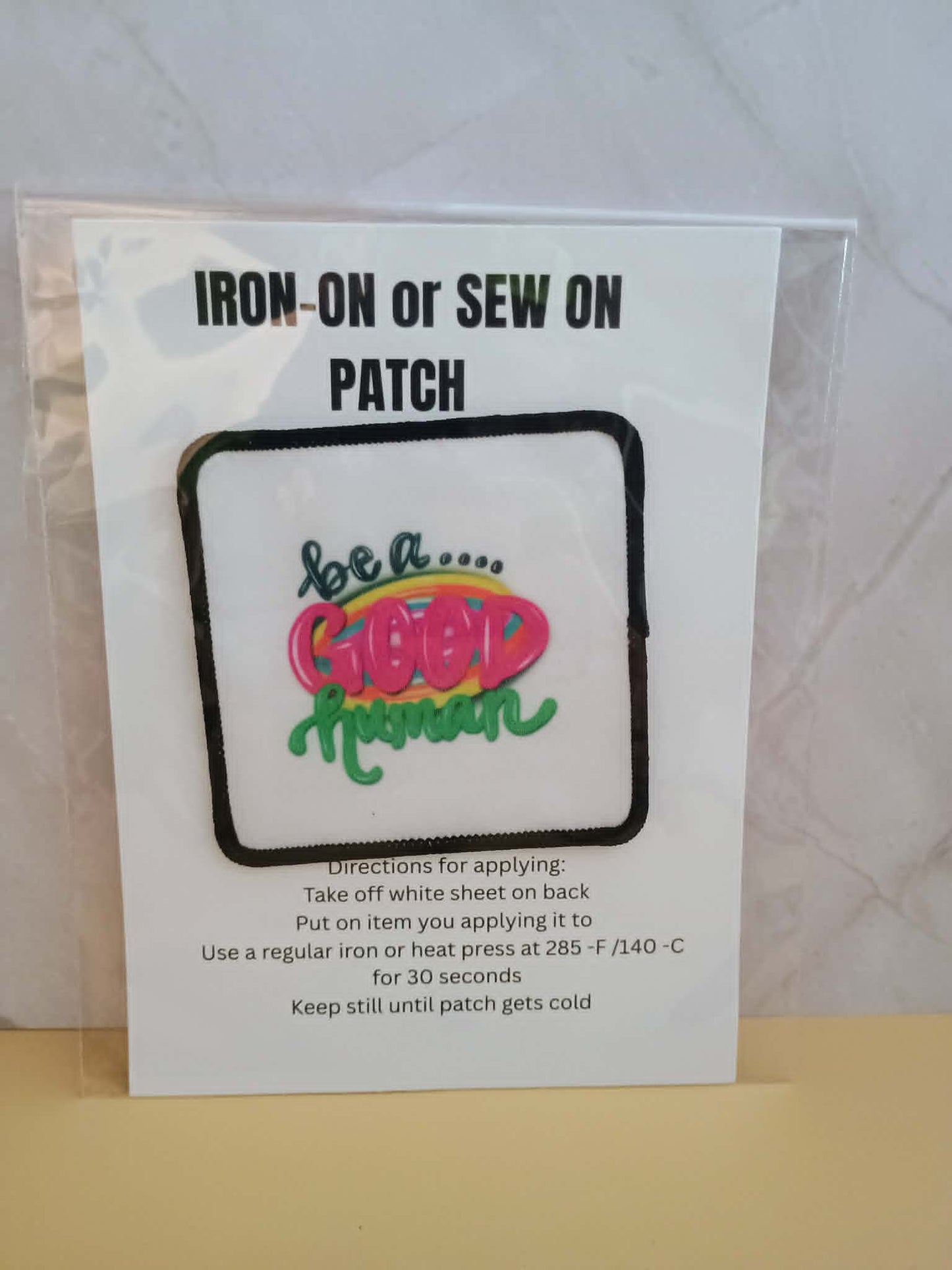 Patch~Be a good human