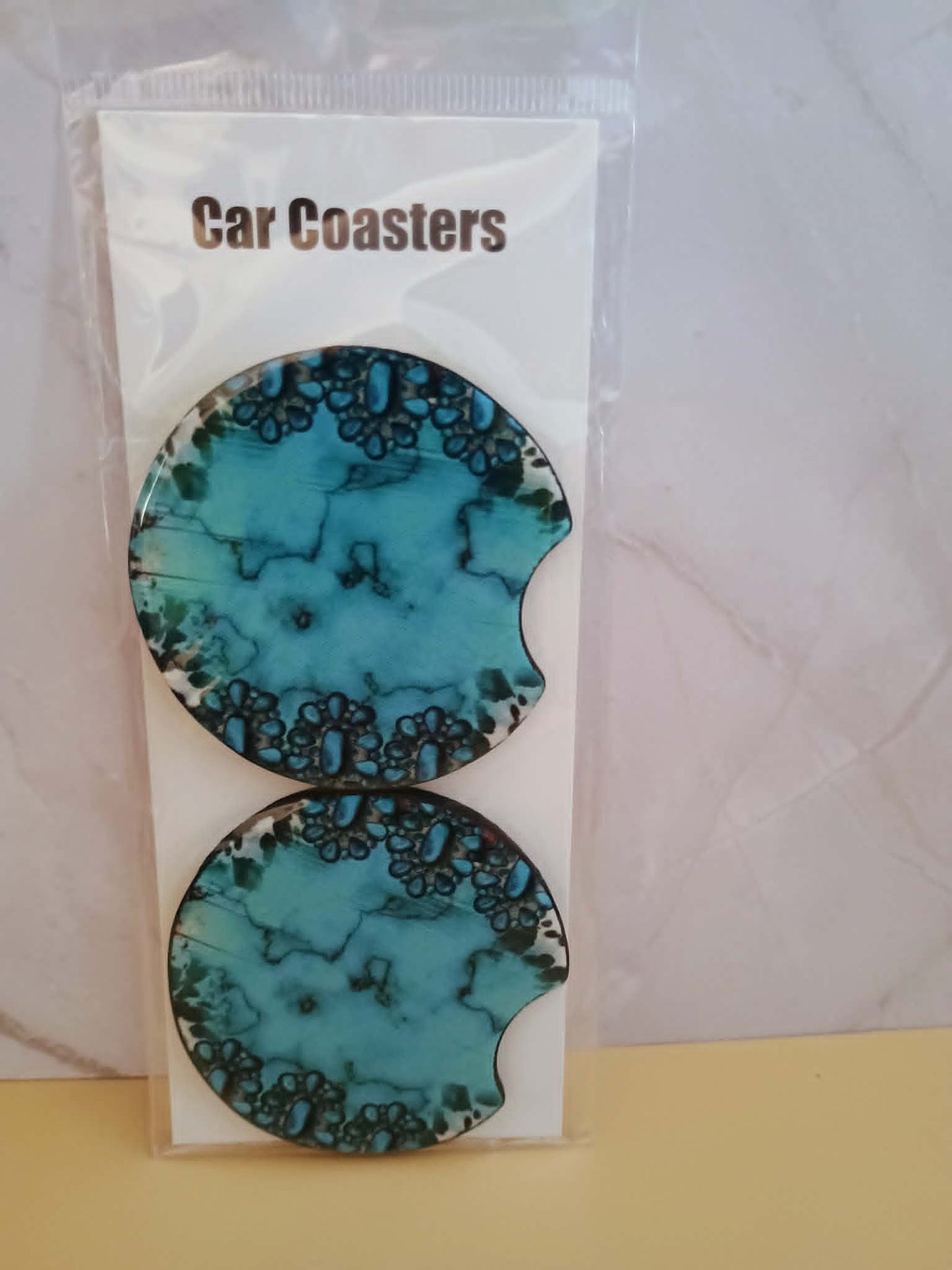 Car coasters~Blue marble