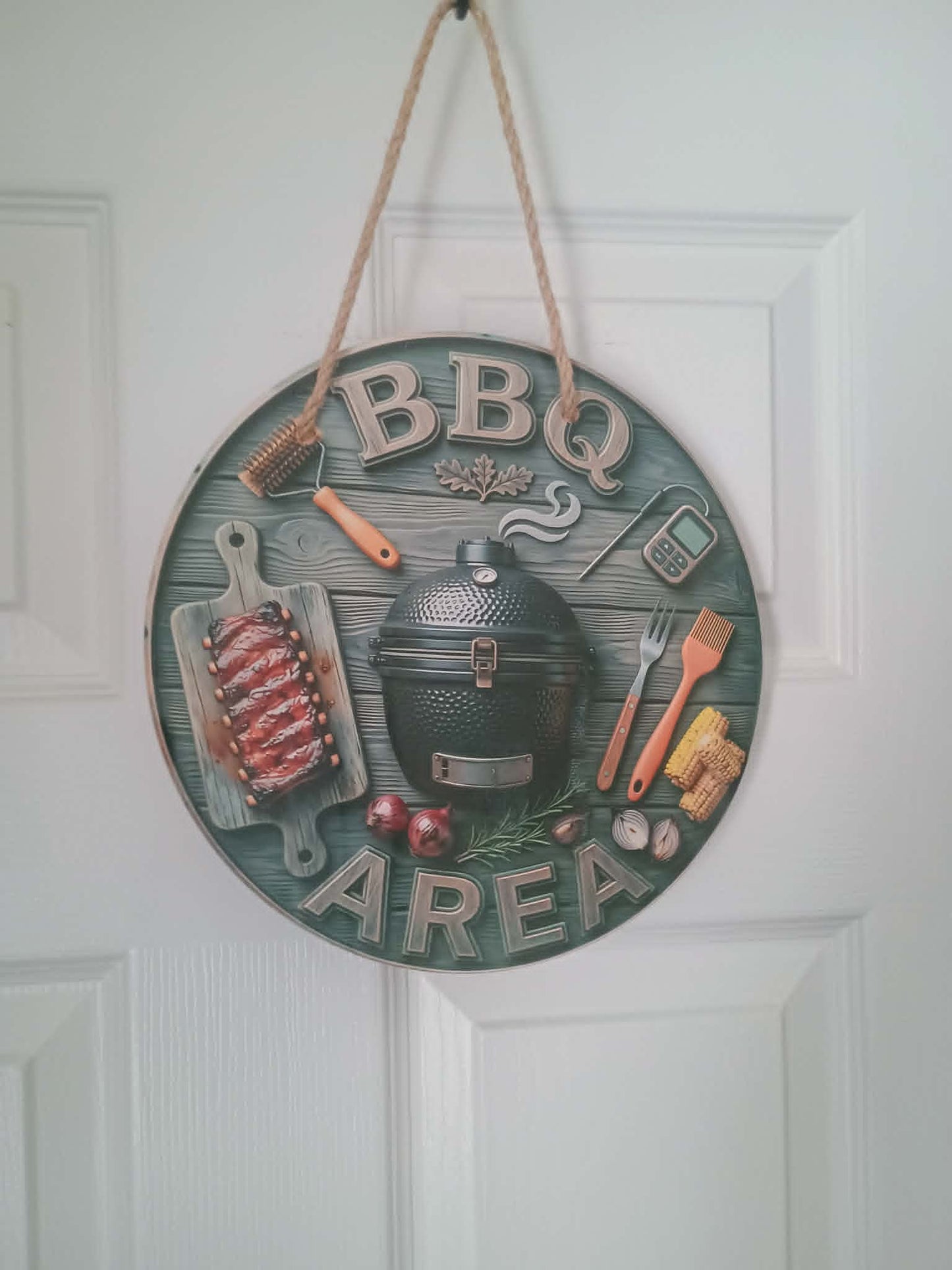 Door sign~BBQ area