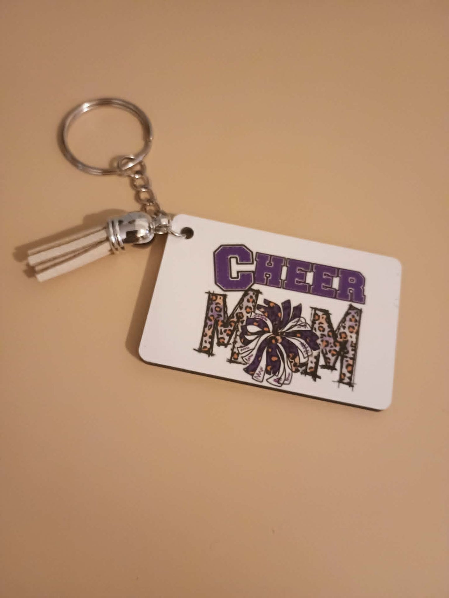 Rectangle keychain~Cheer mom