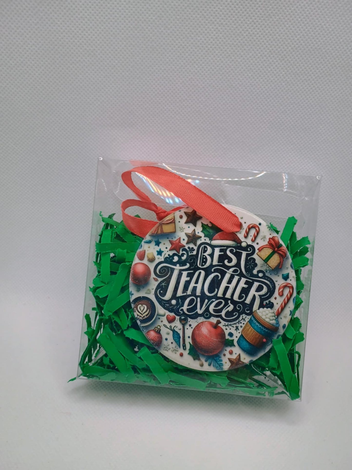 Ceramic Christmas ornament~Best Teacher