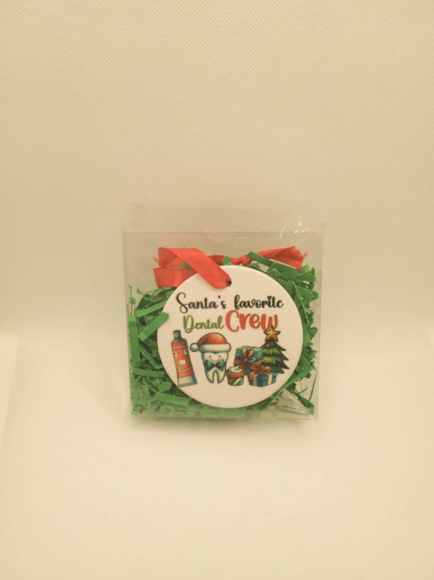 Ceramic Christmas ornament~ Santa's dental crew