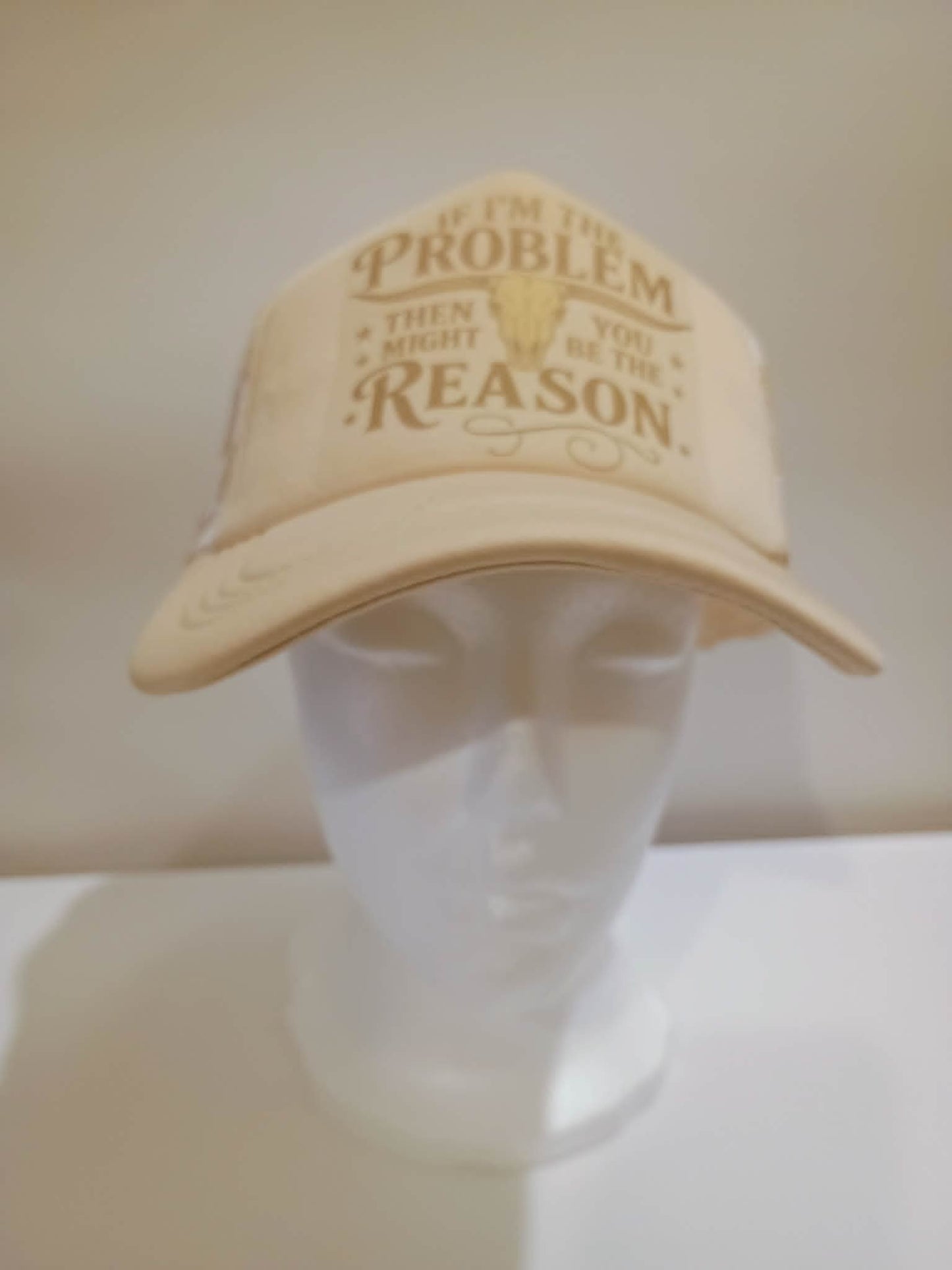 Trucker hat~If I am the problem you might be the reason