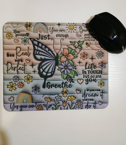 Mouse pad~ Inspirational butterfly