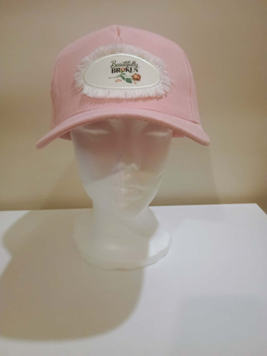 Baseball hat with patch~Beautifully broken