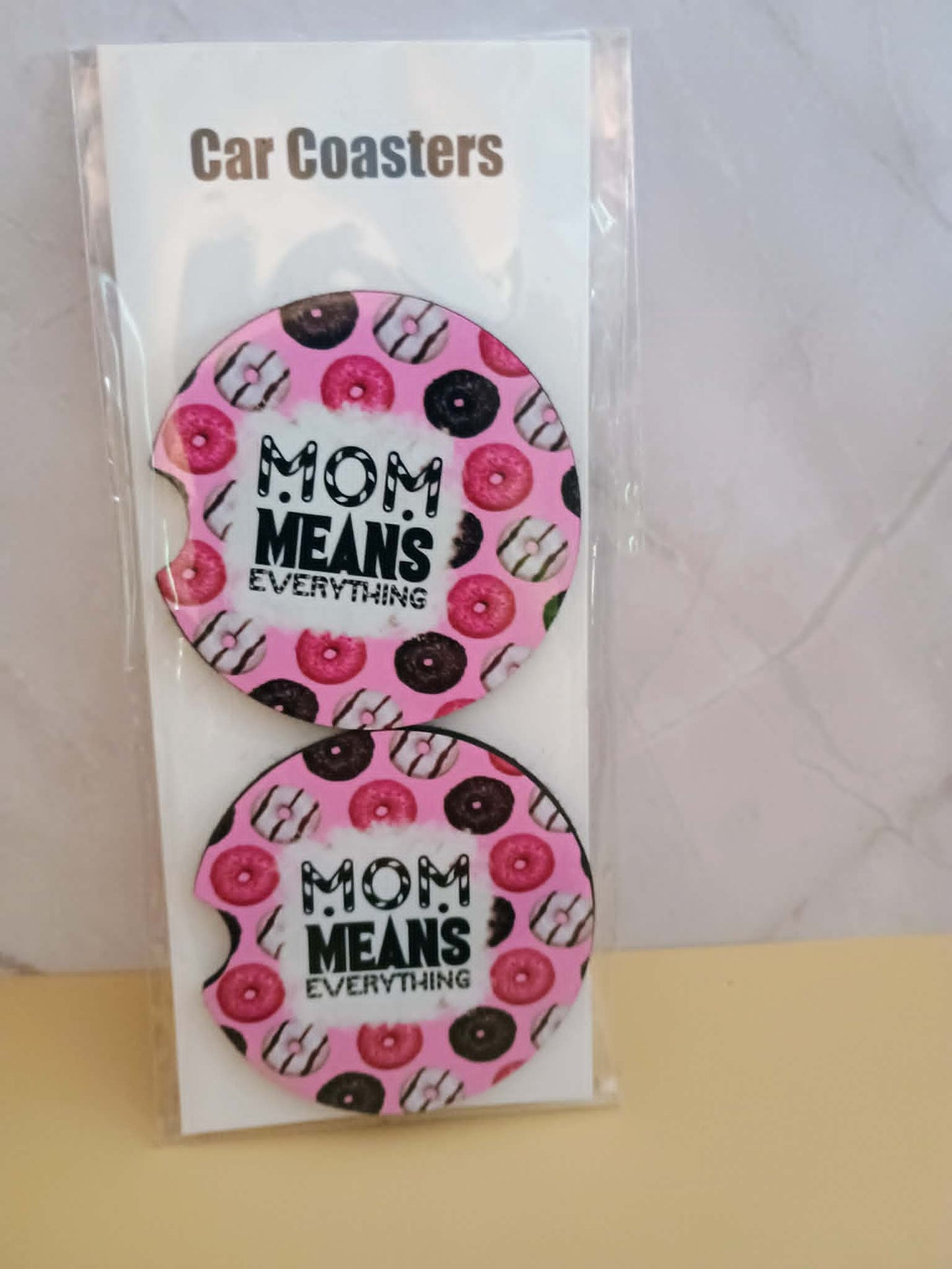 Car coasters~Mom means everything