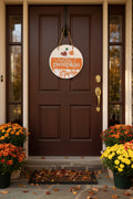 Fall door sign~Hello pumpkin orange, brown and green