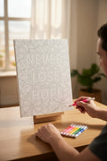 Canvas art kit~8x10 Never lose hope