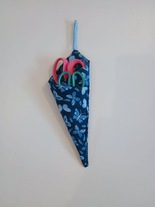 Scissor holder~blue butterfly