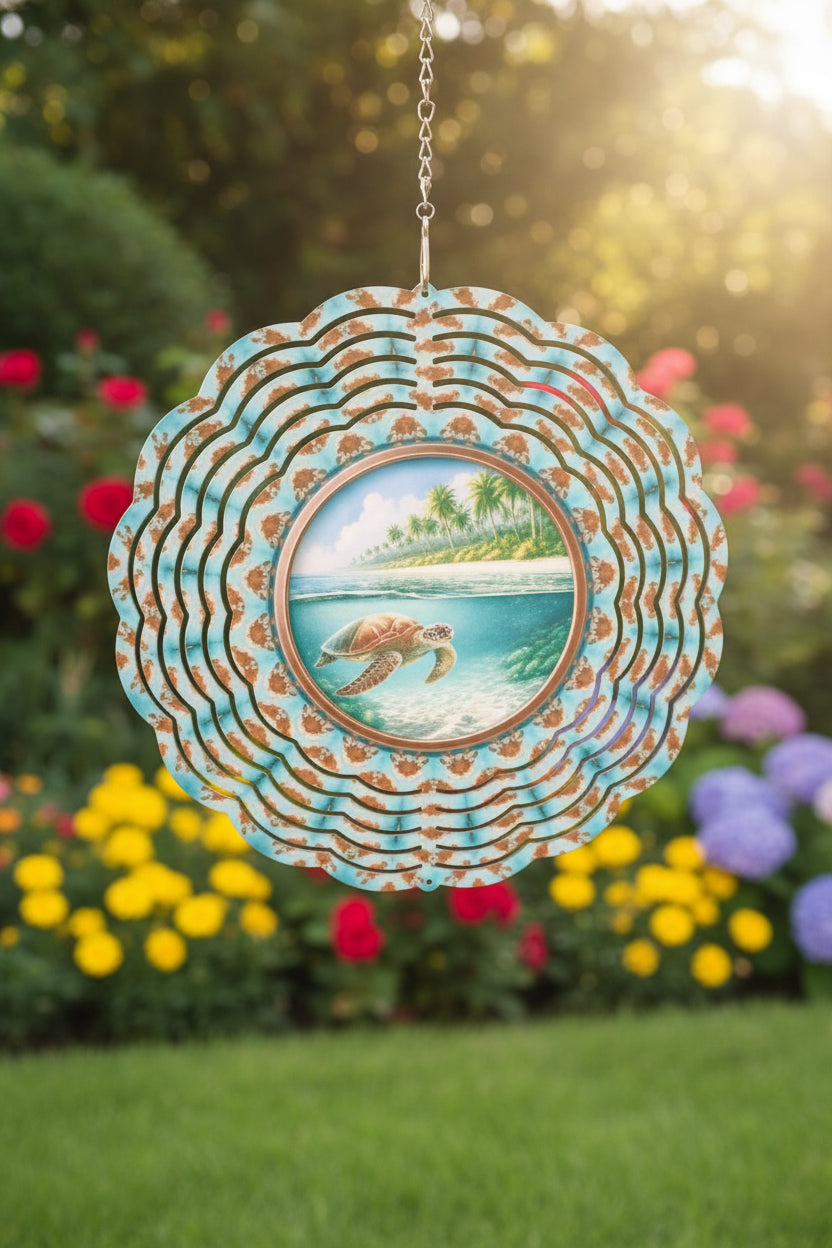 Round wind spinner~Sea turtle