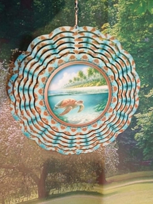 Round wind spinner~Sea turtle