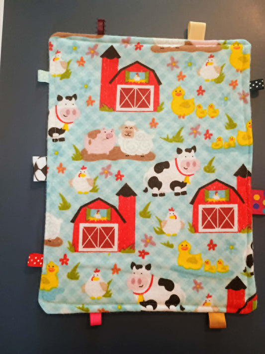Baby taggies blanket~Farm animals