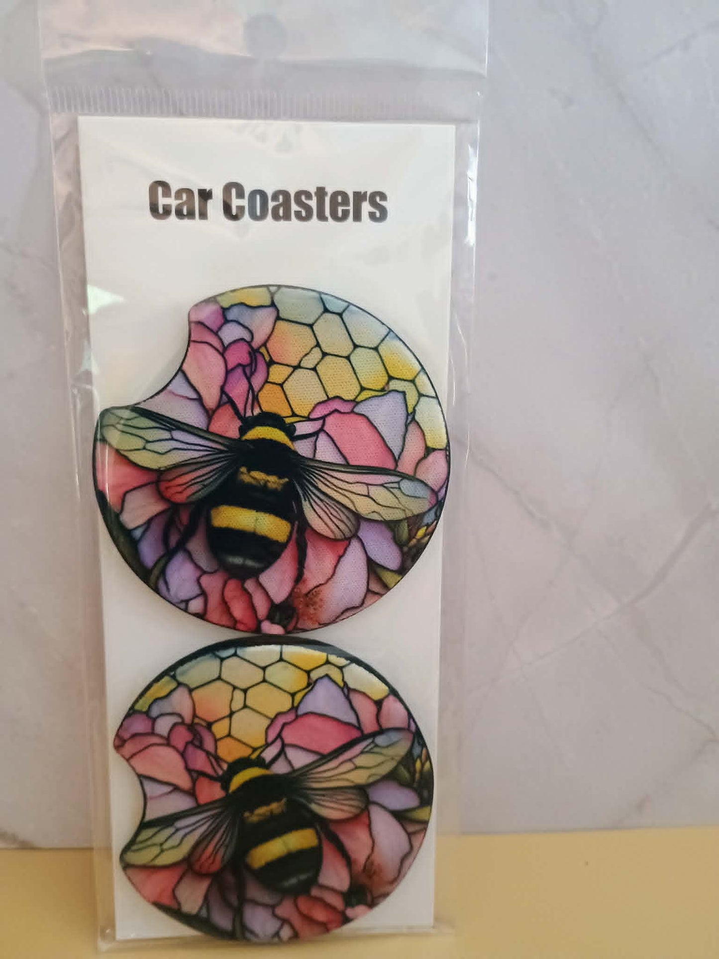 Car coasters~Bumble bee