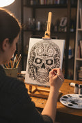Canvas art kit~8x10~Mechanical Skull