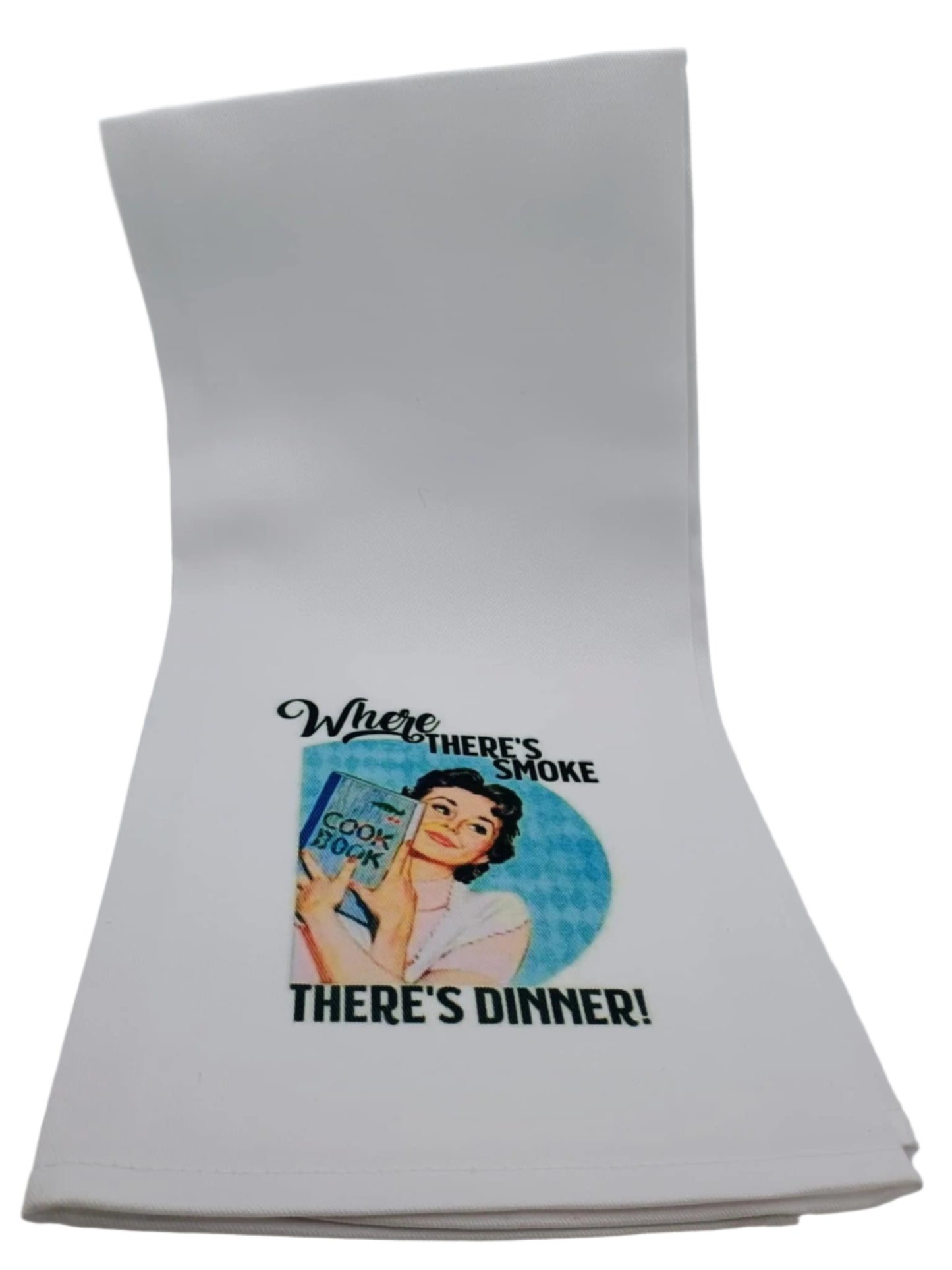 Kitchen towel~Where there's smoke