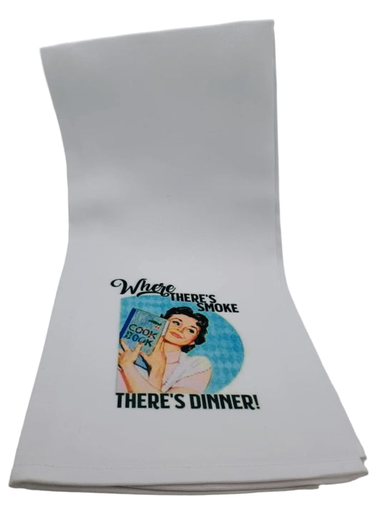 Kitchen towel~Where there's smoke