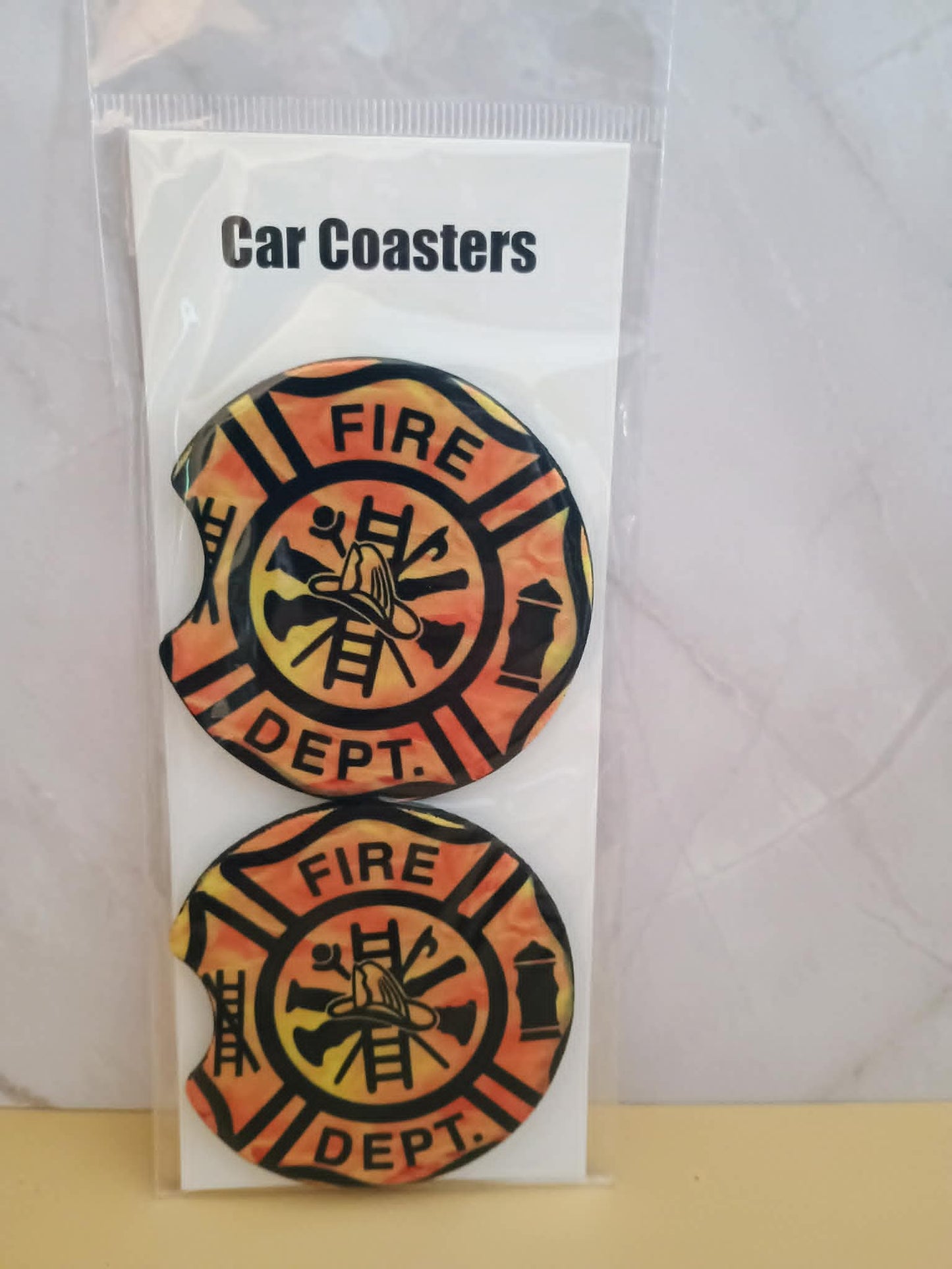 Car coasters~Fire Dept