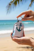Sunscreen holder~white with anchor