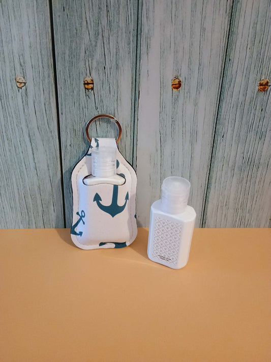 Sunscreen holder~white with anchor