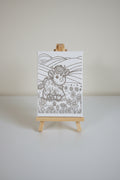 Canvas art kit~5x7~Highland Cow
