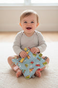 Baby taggies blanket~trains