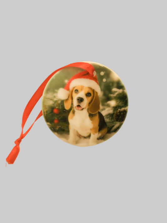 Ceramic Christmas ornament~Beagle
