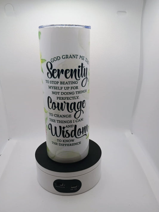 20 oz tumbler~Serenity Prayer