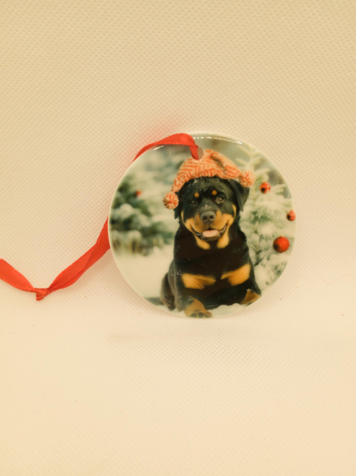 Ceramic Christmas ornament~Rottweiler