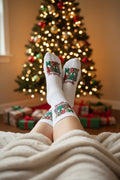 Christmas socks~Athletic Crew~Merry Christmas with trees