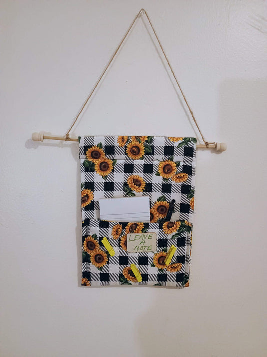 Leave a note door hanging~sunflowers