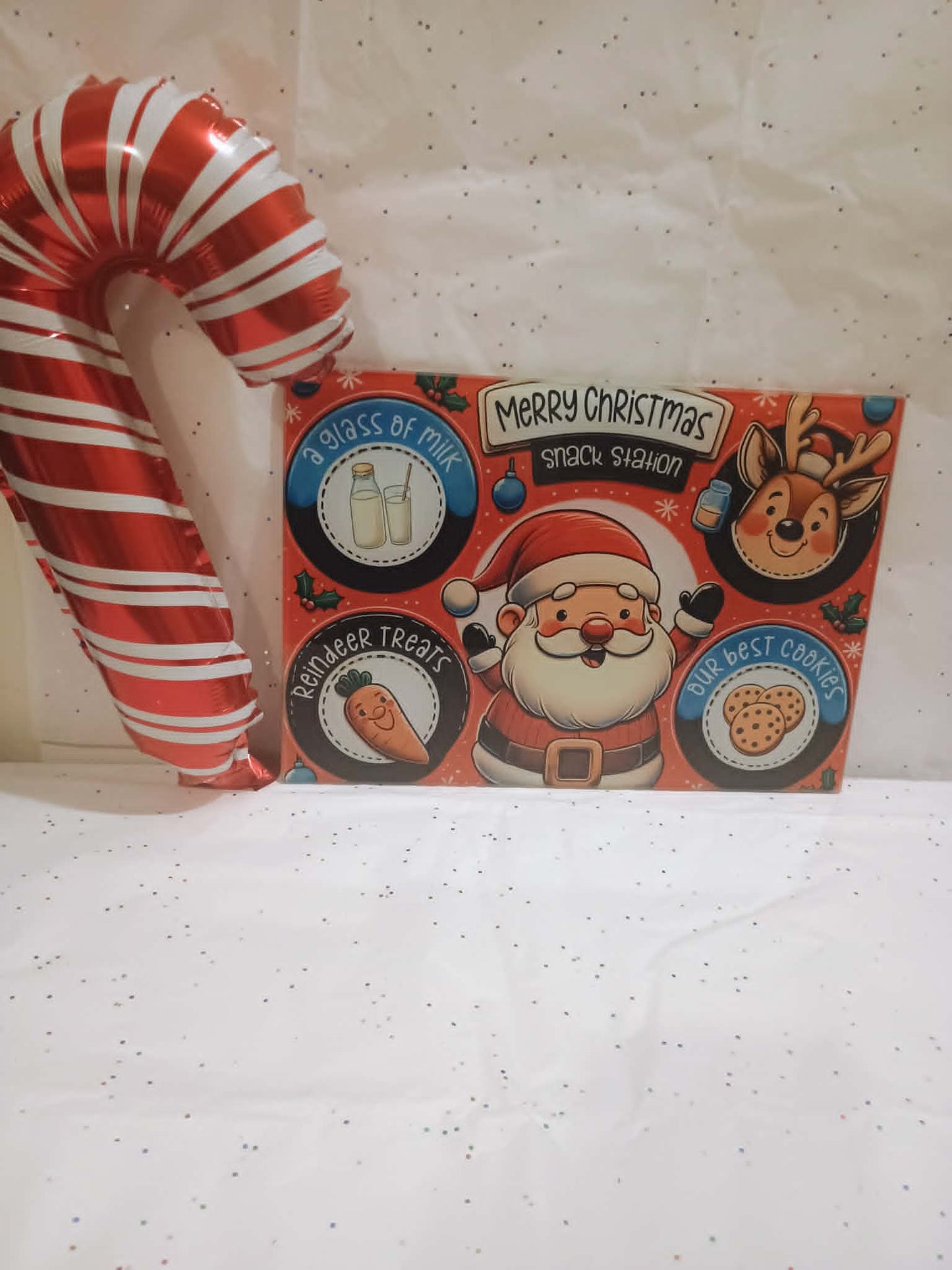 Cookies for Santa tray~Santa, Red