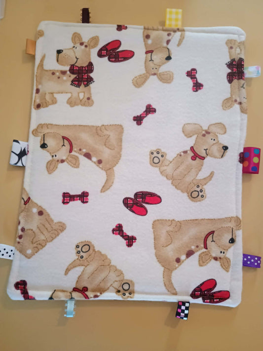 Baby taggies blanket~dogs