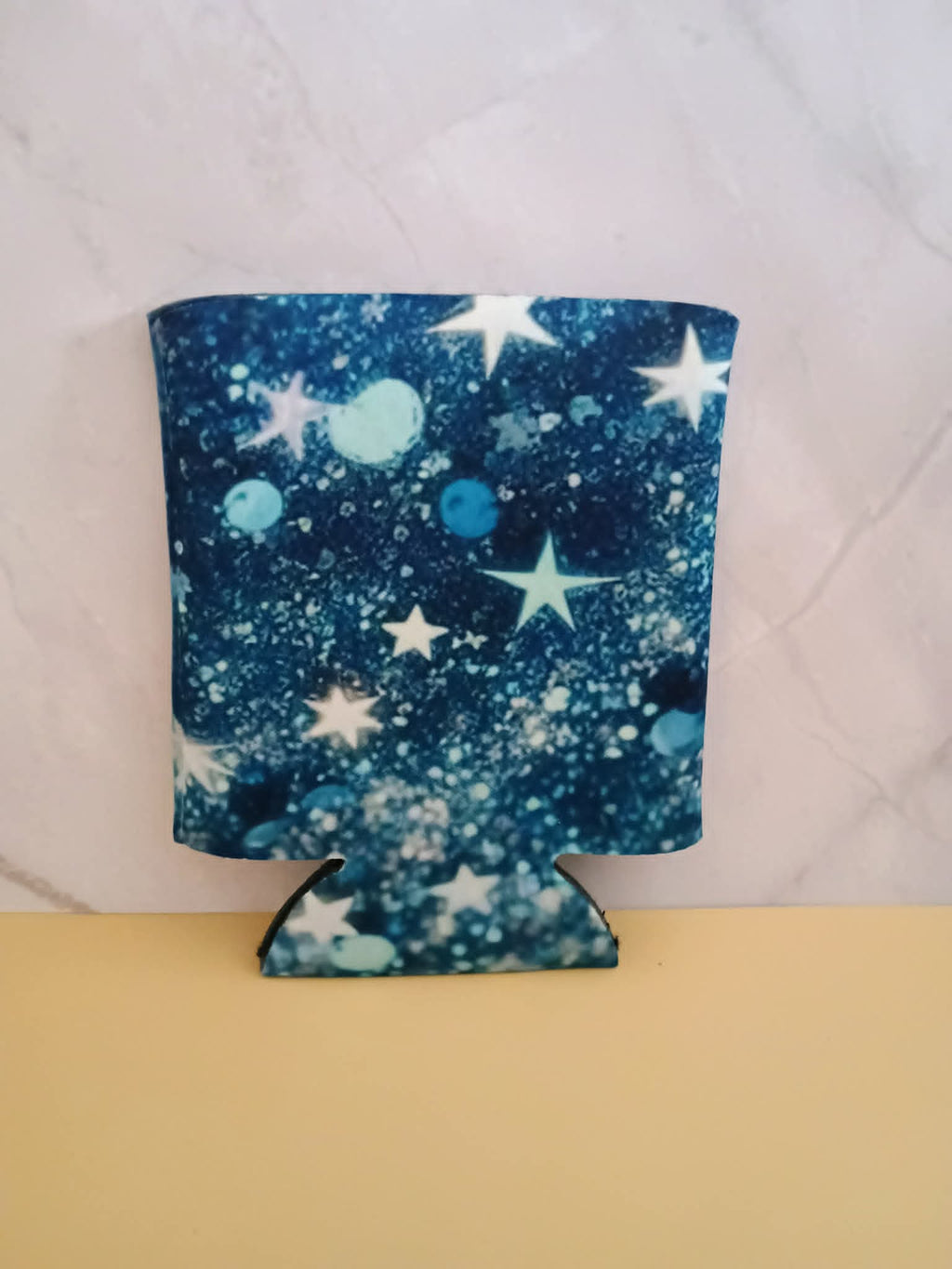 Can koozie~blue with stars